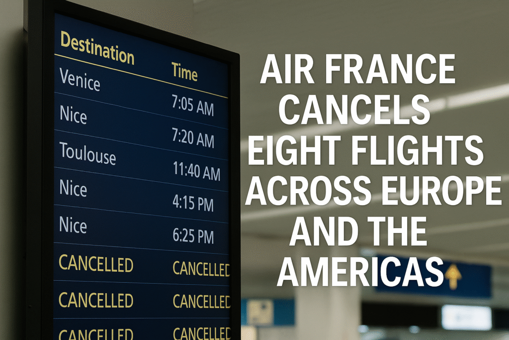 Travel Disruptions Air France Grounds