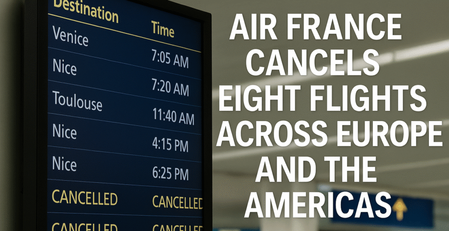 Travel Disruptions Air France Grounds