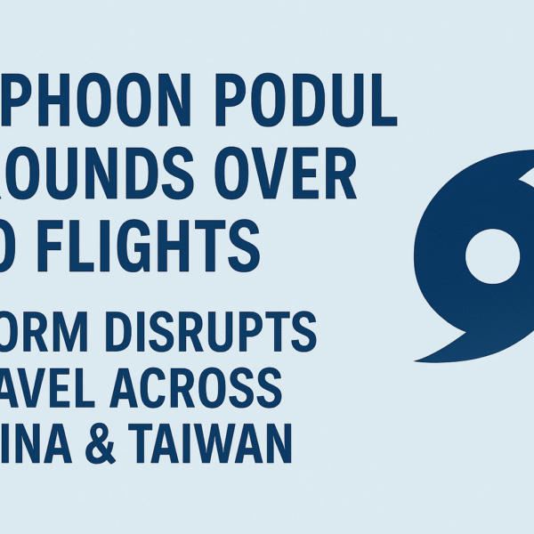 Typhoon Podul Grounds Over 130 Flights