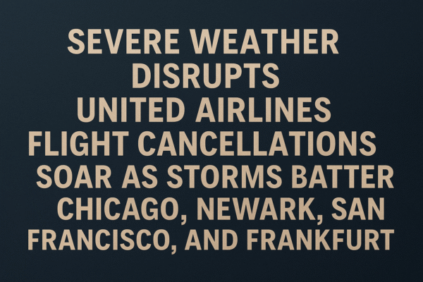 United Airlines Flight Disruptions Soar