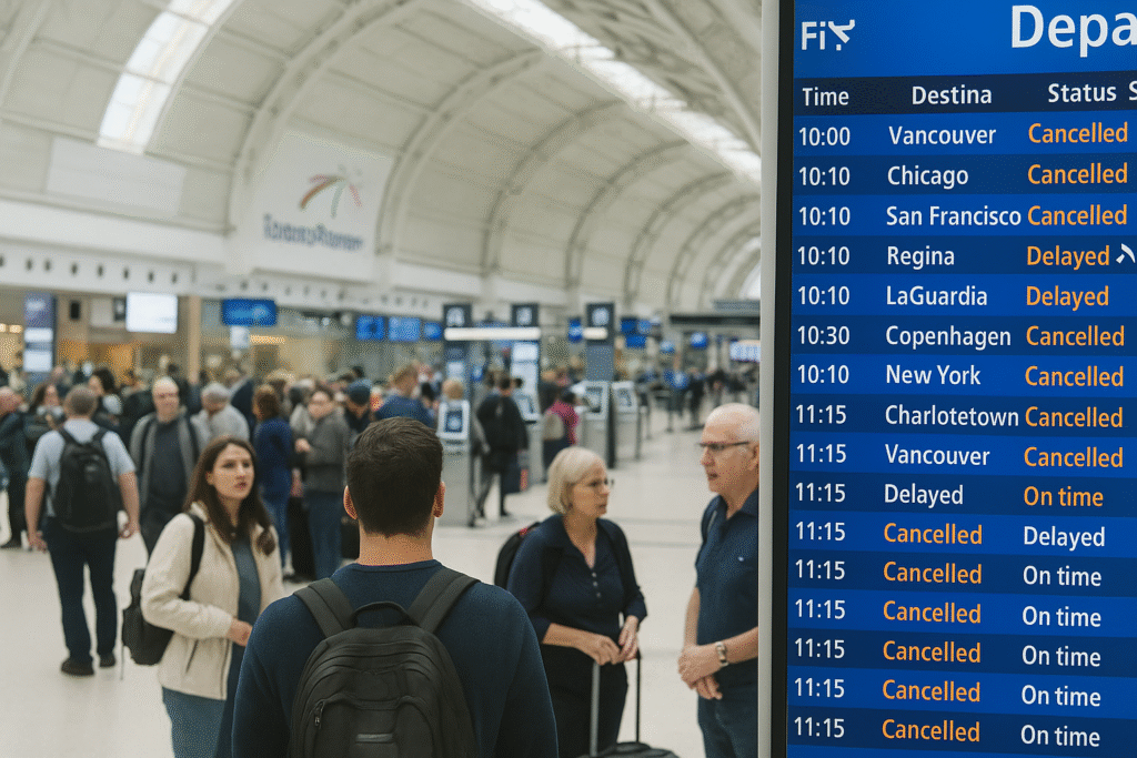airline updates Toronto