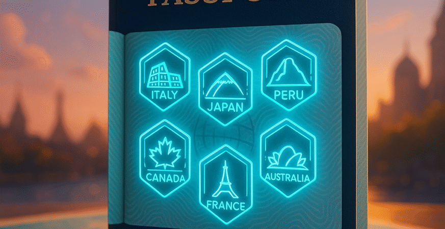 travel stamps
