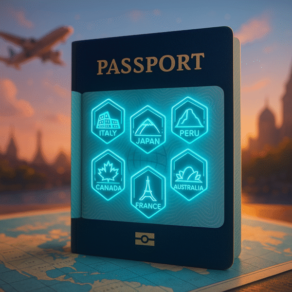 travel stamps