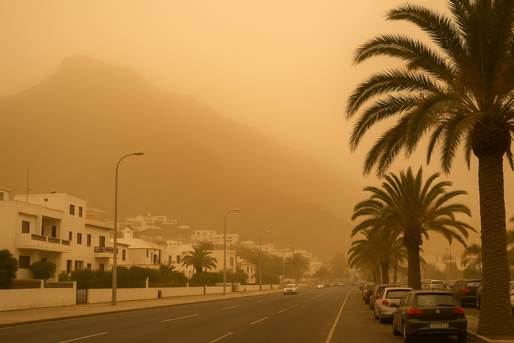 Calima Dust Storm and Heatwave