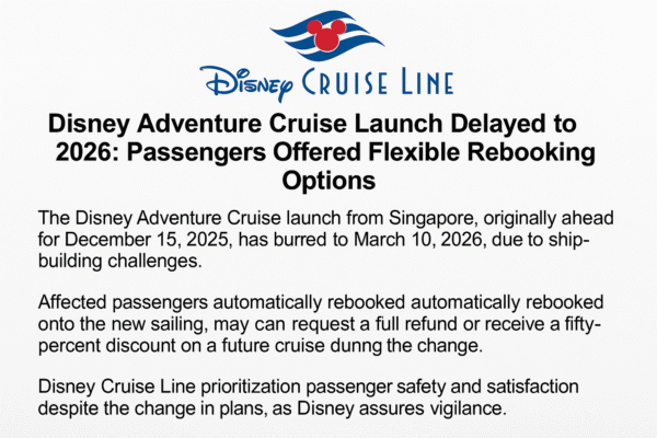 Disney Adventure Cruise Delay