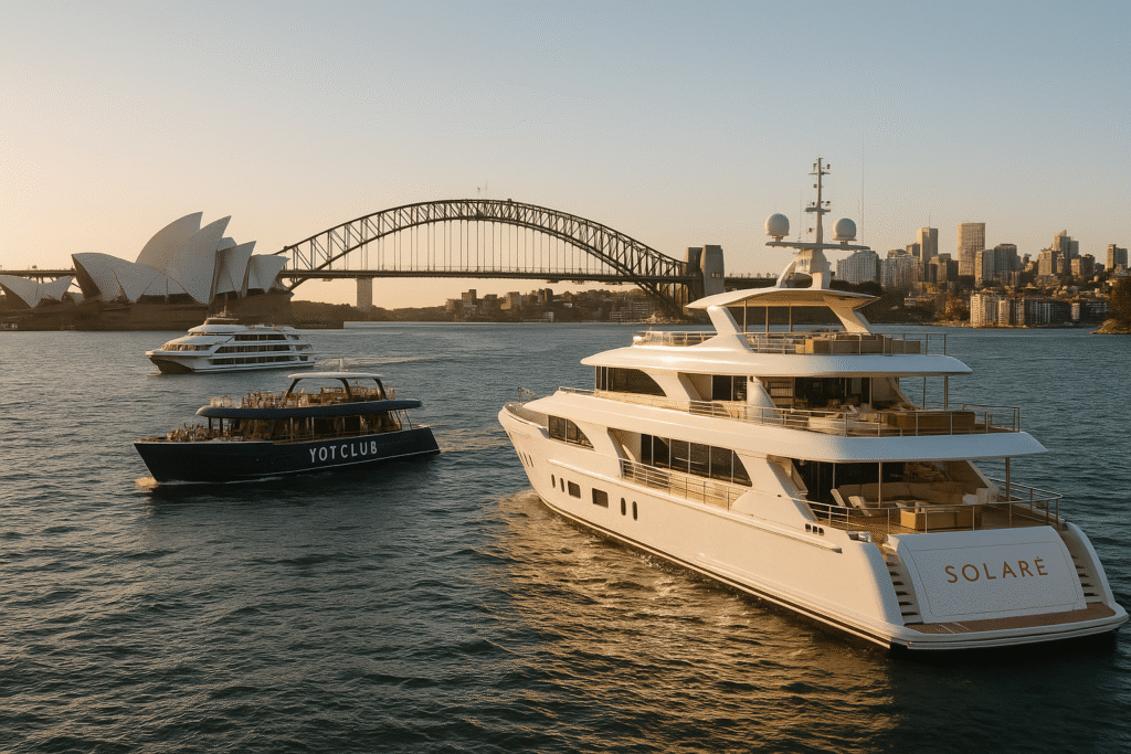 Sydney superyacht, luxury tourism