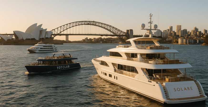 Sydney superyacht, luxury tourism