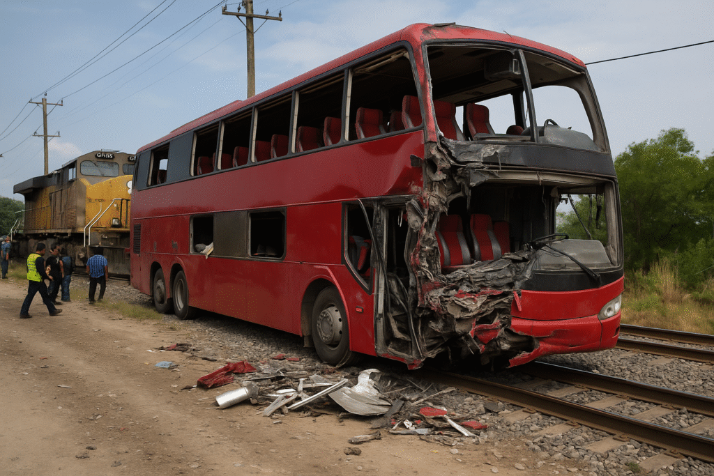 Deadly Bus-Train Collision