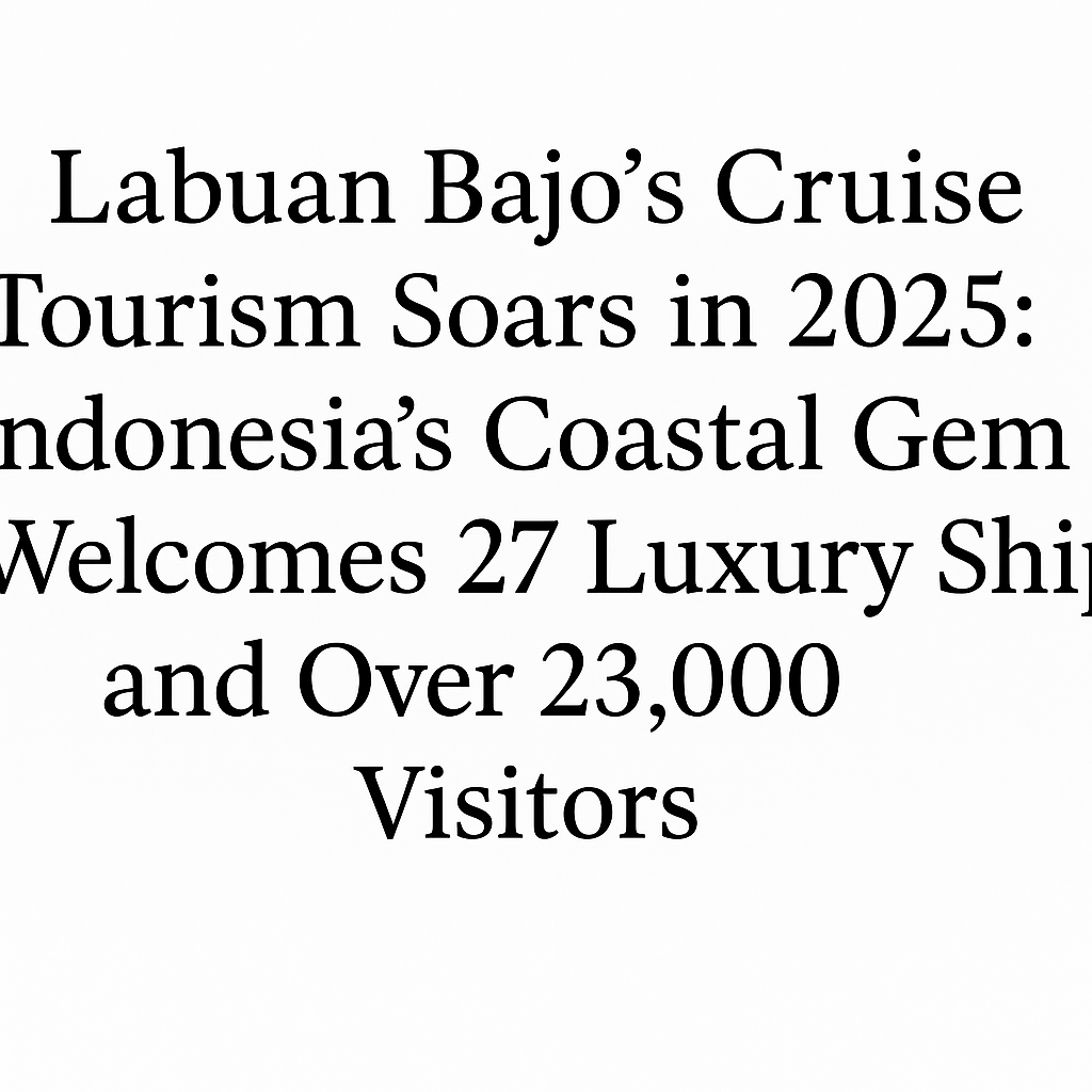 Labuan Bajo’s Cruise Tourism