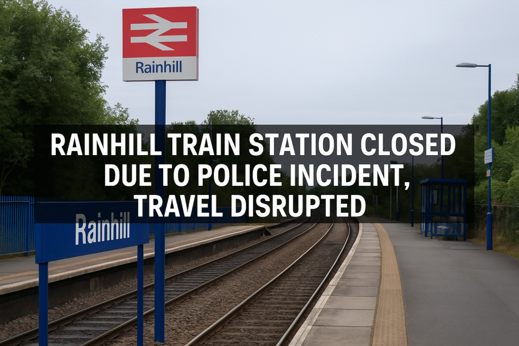 Rainhill train station, Merseyside travel disruption,