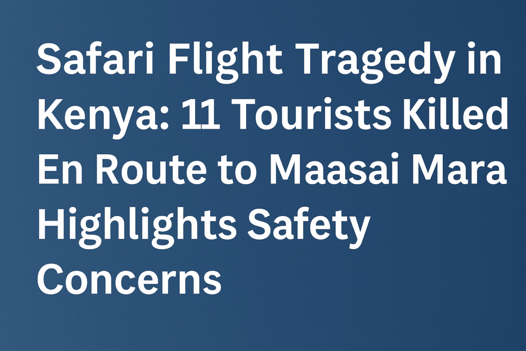 Safari Flight Tragedy in Kenya