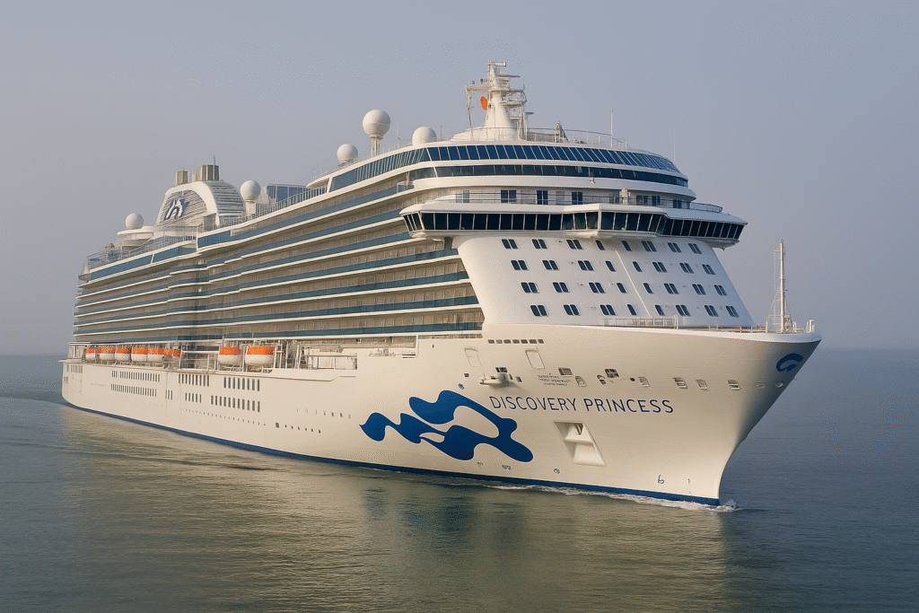 Discovery Princess Sets Sail Down