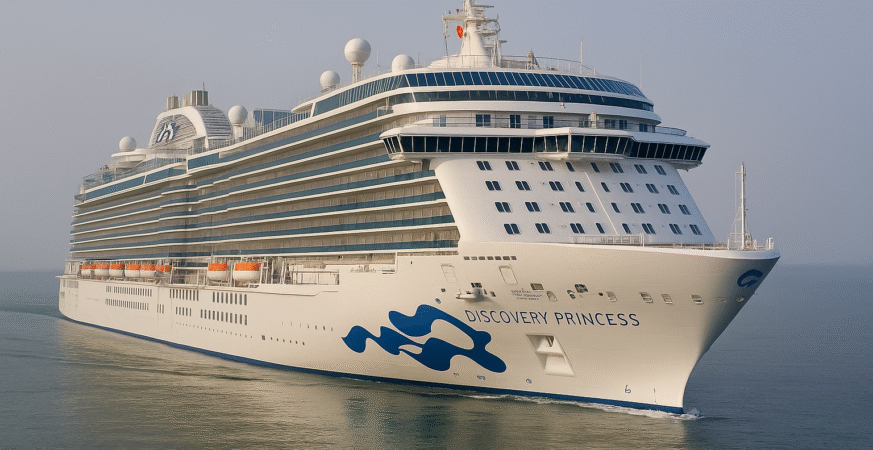 Discovery Princess Sets Sail Down