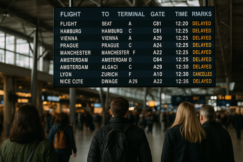 Now Flight Chaos Across France