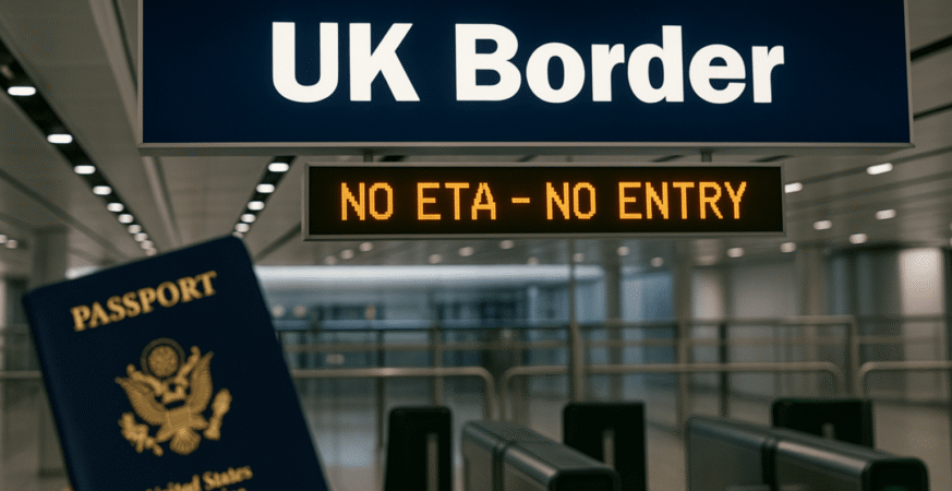 ‘No ETA, No Entry’