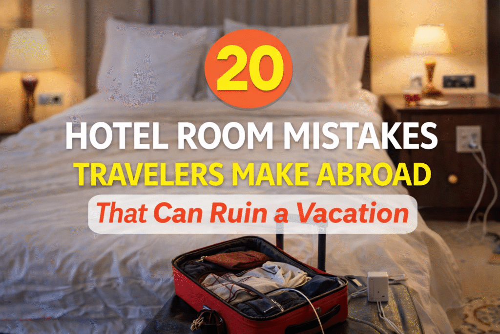 20 Hotel Room Mistakes Travelers
