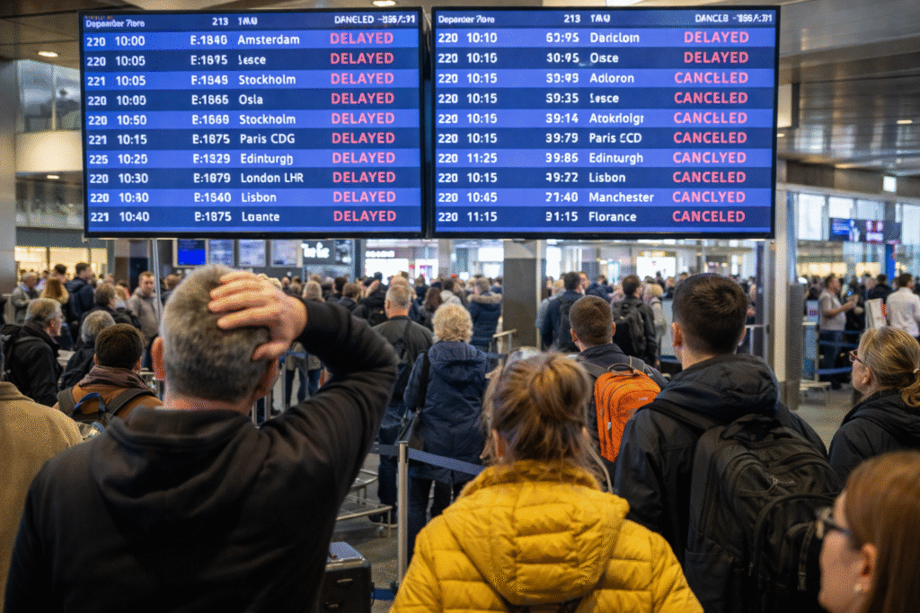 Now Europe Travel Chaos Leaves Thousands Stranded as Widespread Flight Cancellations and Delays Disrupt Peak Holiday Journeys
