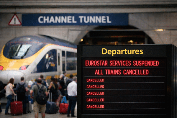 Now Eurostar Halts Channel Tunnel Services