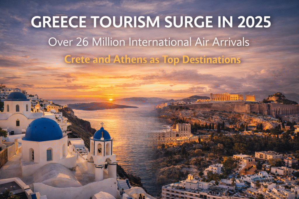 Now Greece Records Tourism Surge in 2025
