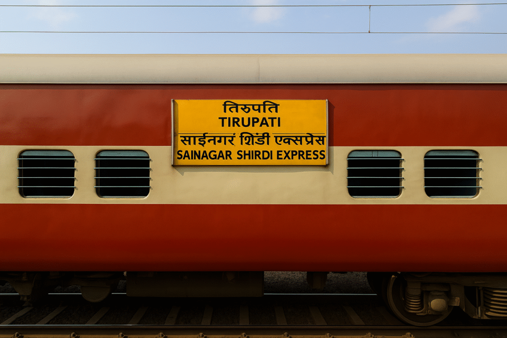 Now India Launches Tirupati–Sainagar Shirdi