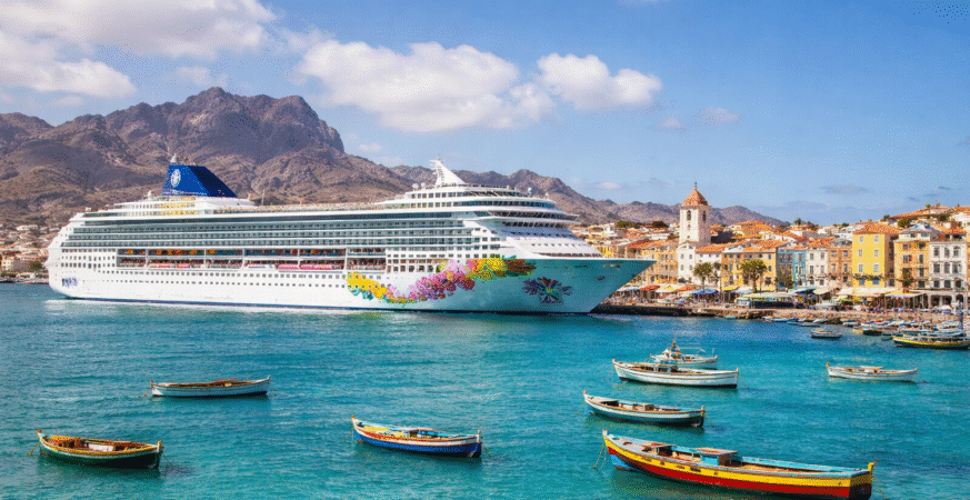 Now Norwegian Sky Calls at Cape Verde