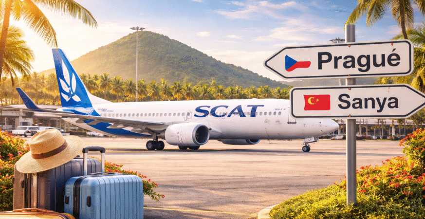 Sanya–Prague route