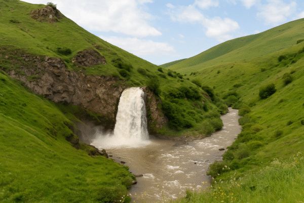 Trchkan Waterfall Emerges
