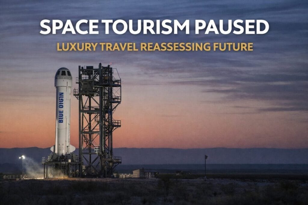 Now Blue Origin Pauses Space Tourism Flights