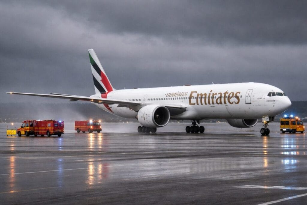 Now Severe Weather Forces Emirates Flight
