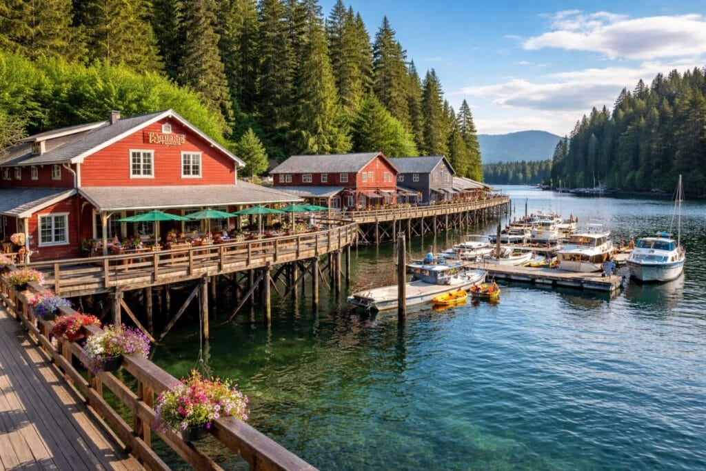 Now Telegraph Cove Resort rebuilds after fire