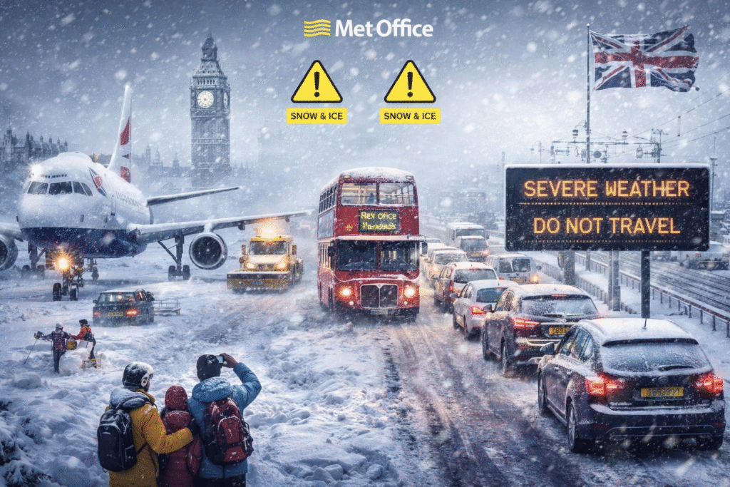 Now UK Snowstorm Triggers Massive Travel