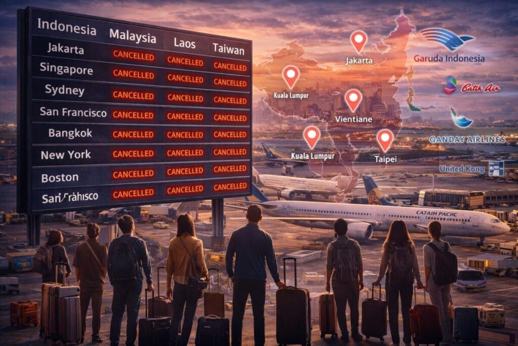 Indonesia airline disruptions