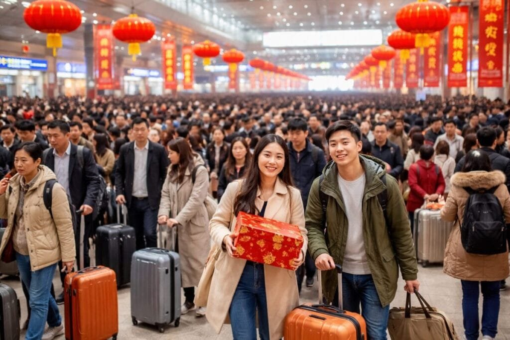 Chinese New Year rush