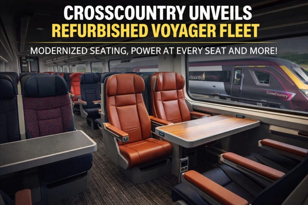 CrossCountry Unveils Fully Refurbished Voyager Fleet, Ushering in a New Standard for Long-Distance Rail Travel Across Britain