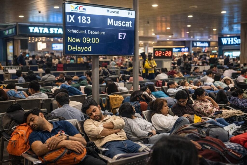 Express delay Mumbai Muscat