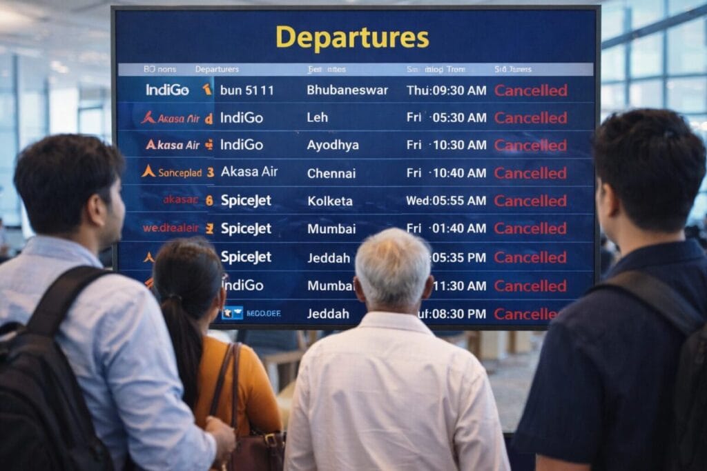 Delhi Mumbai flight disruption