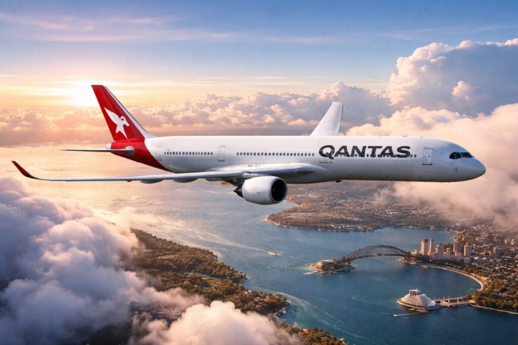 London to Sydney flight