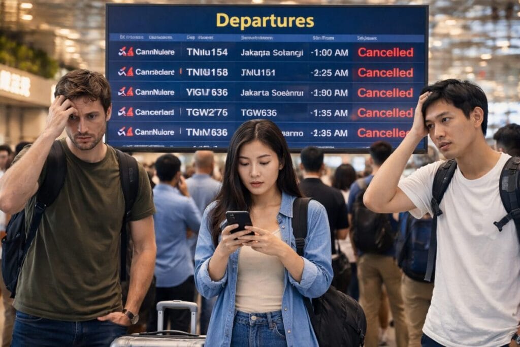 Jakarta flight disruptions