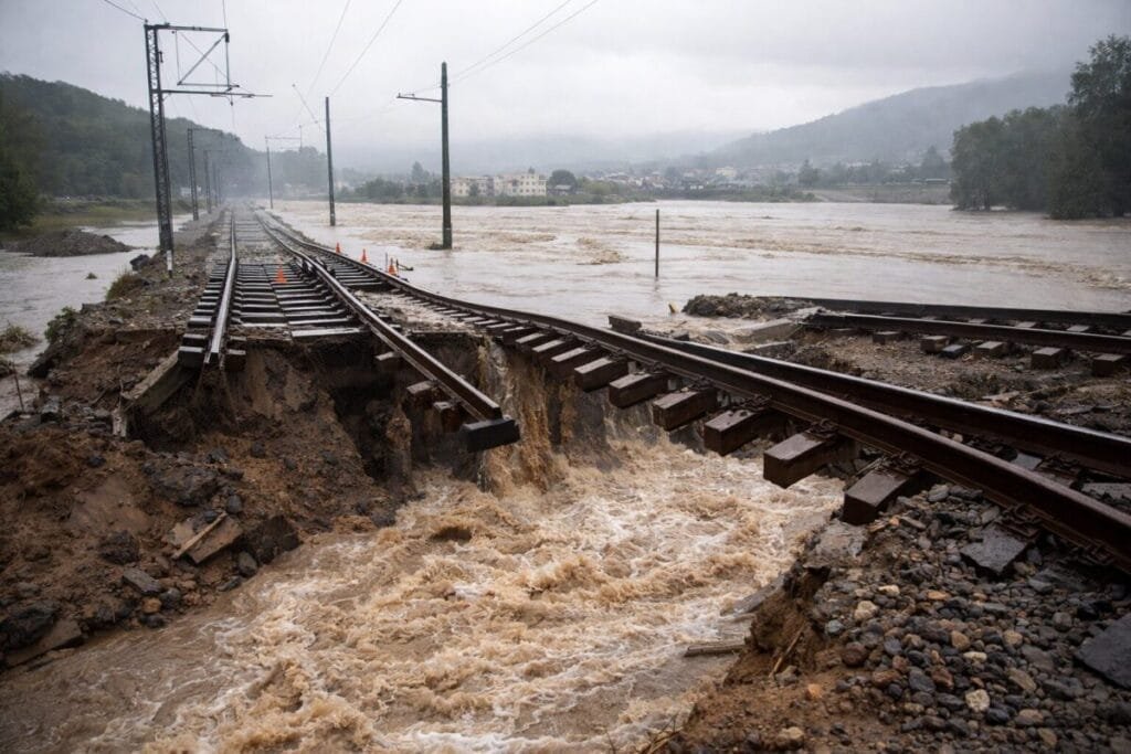 Iberian storm travel impact