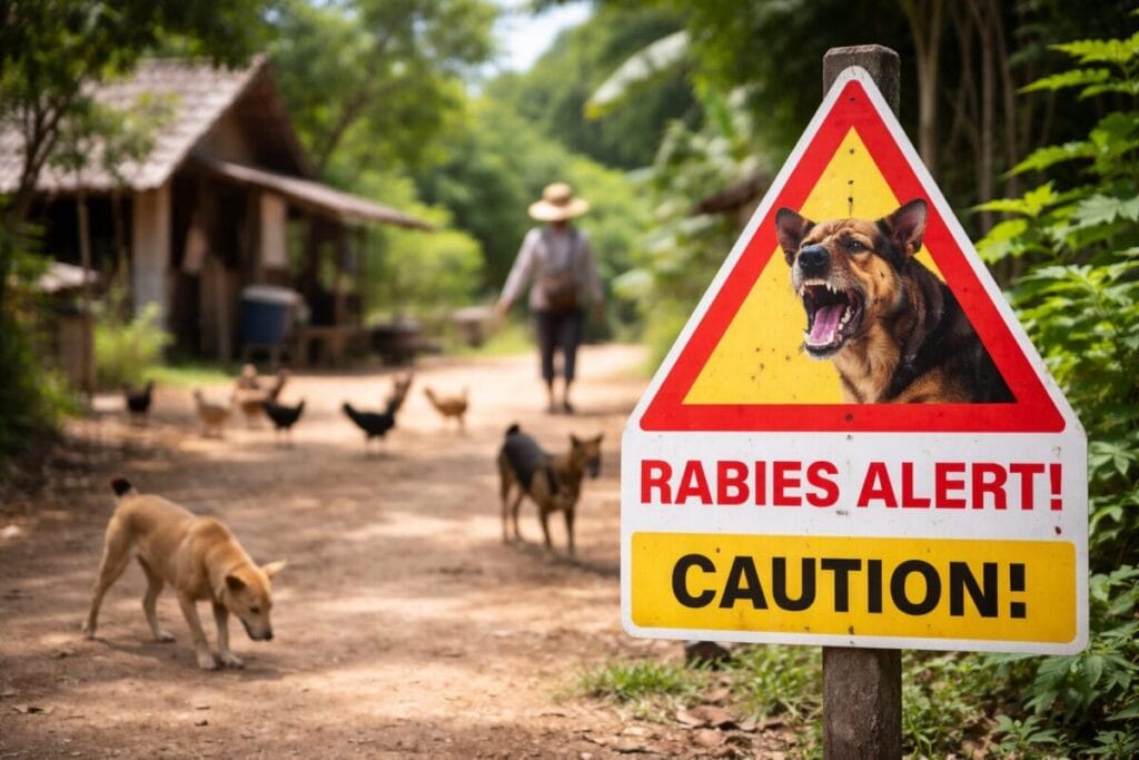 rabies travel warning