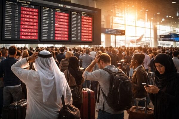 Dubai flight chaos