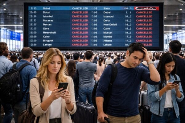 Middle East airspace closure