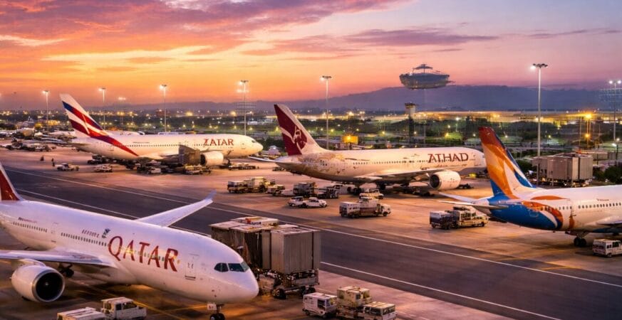 Gulf airline repatriation flights