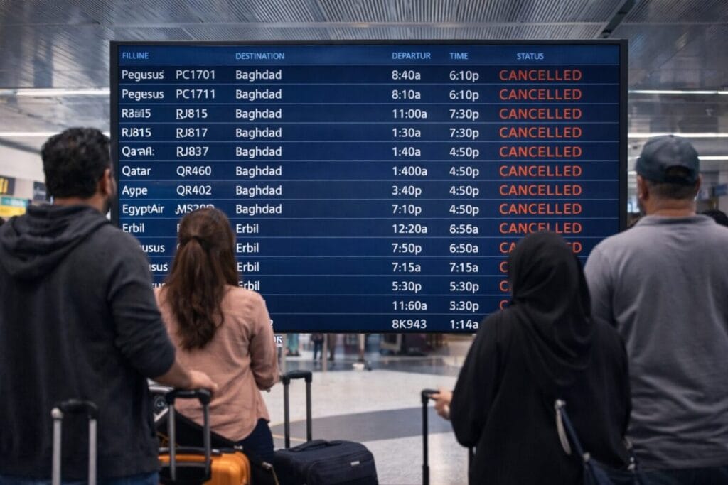 Baghdad airport disruption