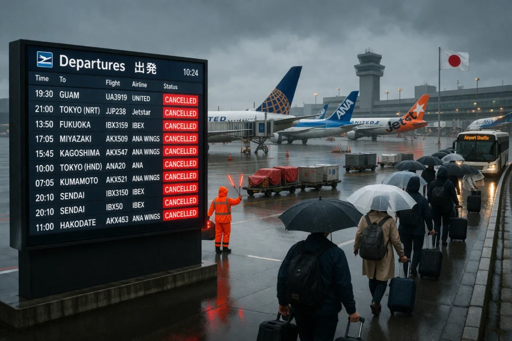 Tokyo Osaka flight disruption