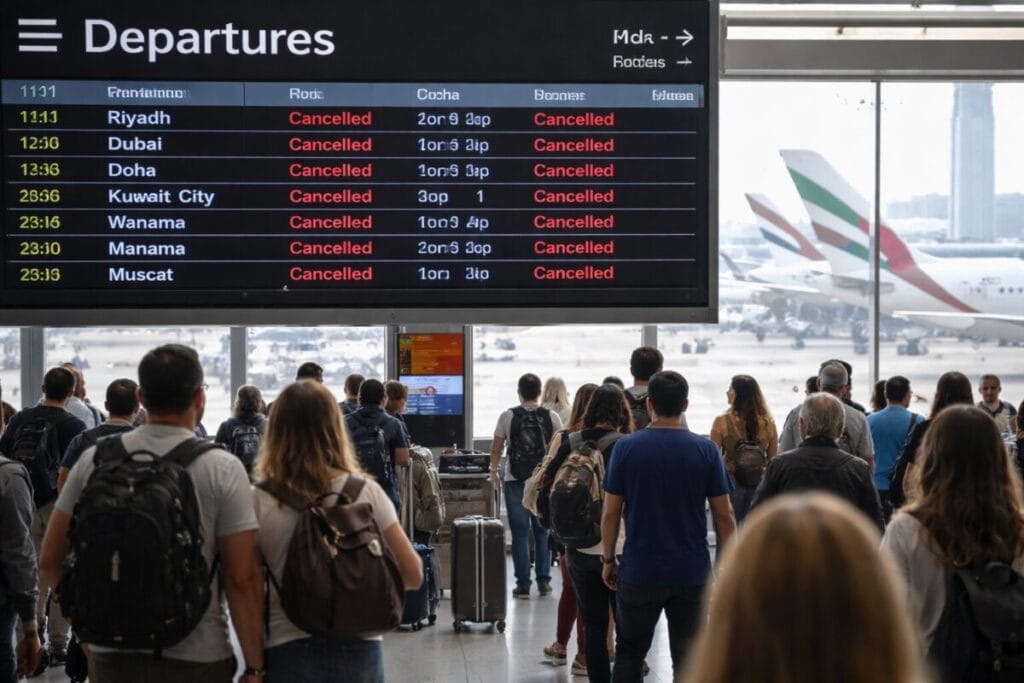 Middle East travel warning