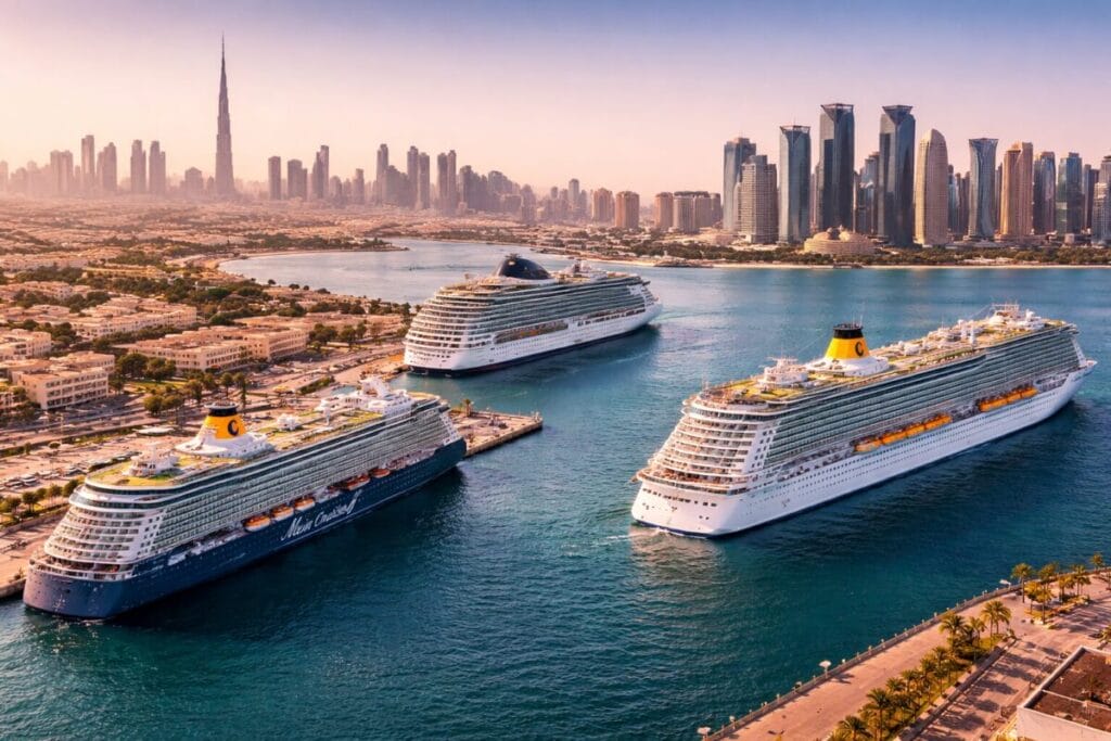 Dubai Abu Dhabi Doha cruise ports