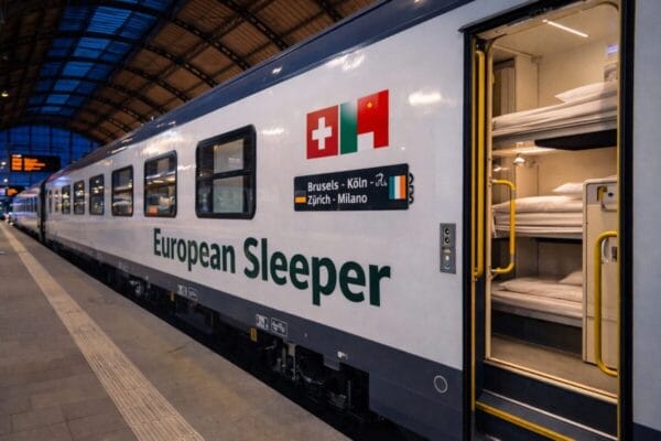 New Brussels to Milan Sleeper Train Launching