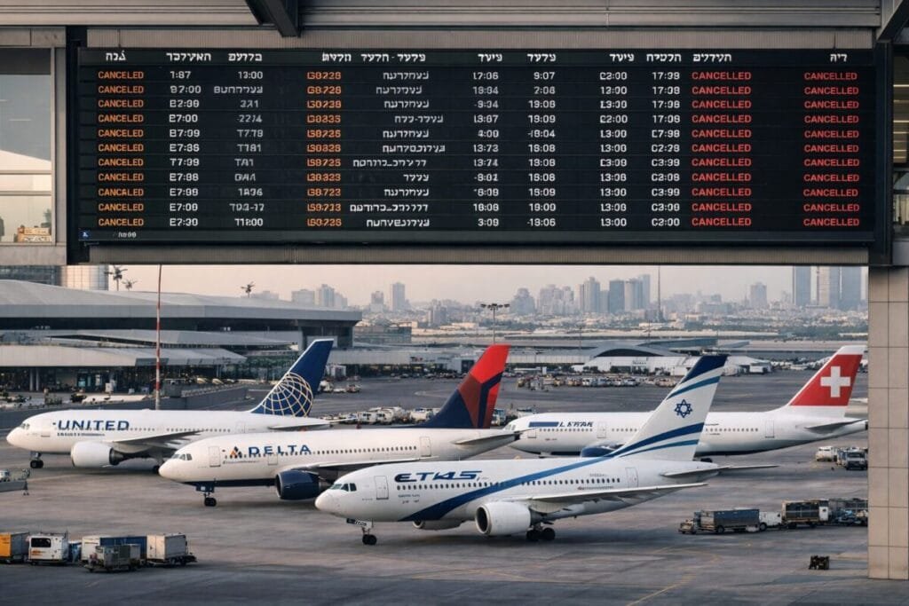 Now 180 Flight Cancellations at Ben Gurion