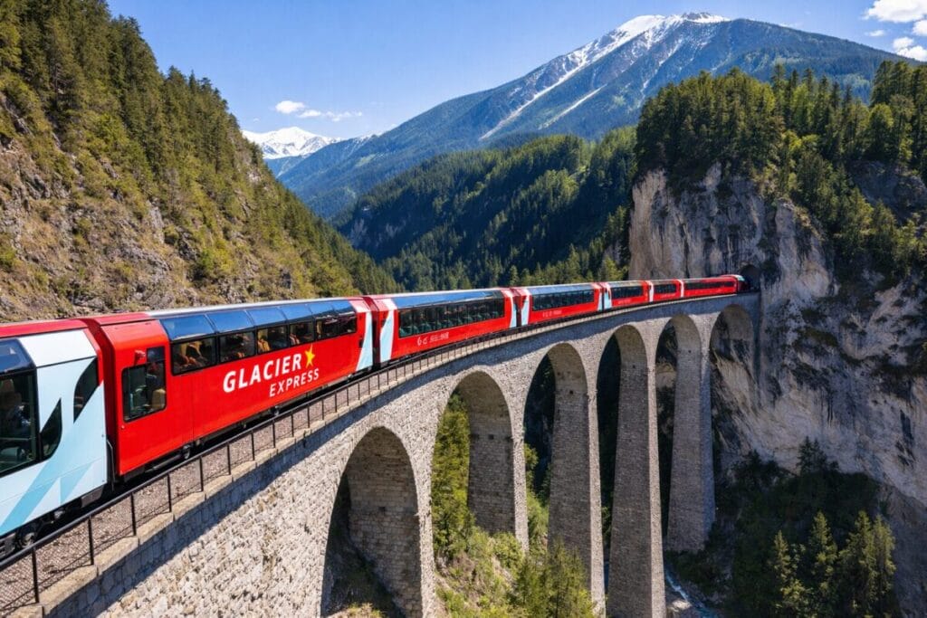 Now Glacier Express Scenic Train Journey